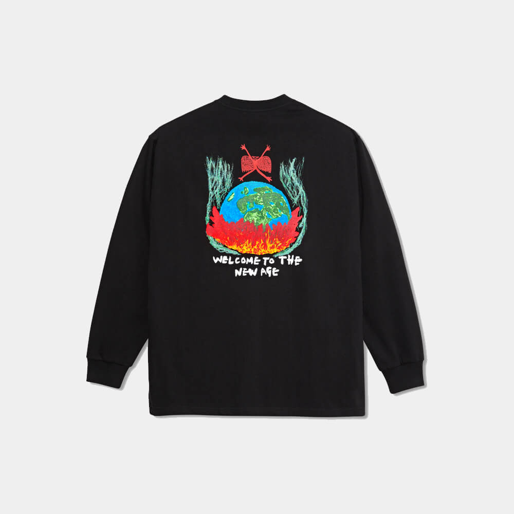 Polar Welcome To The New Age LS Tee, black